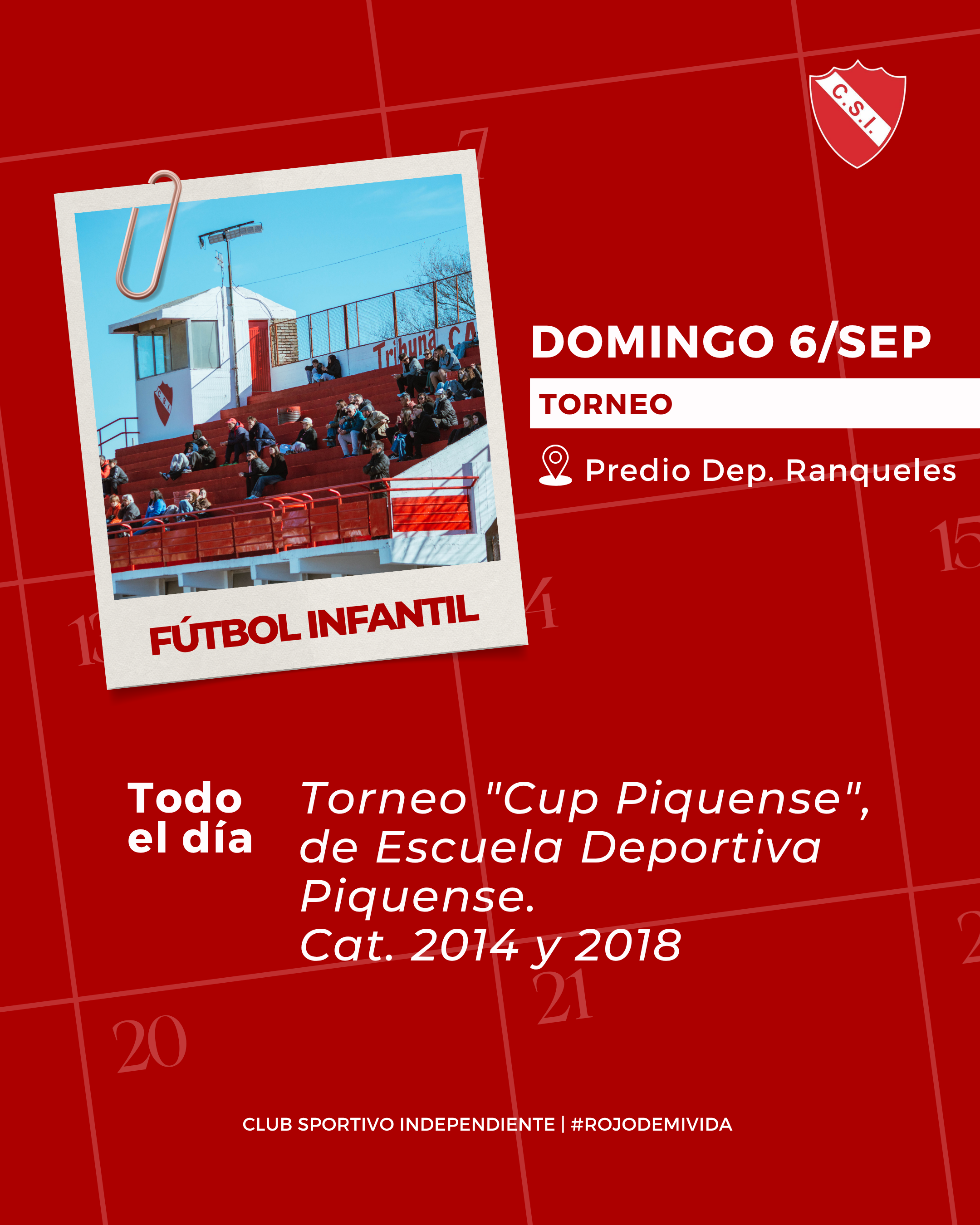 Agenda deportiva — Domingo 6 de setiembre